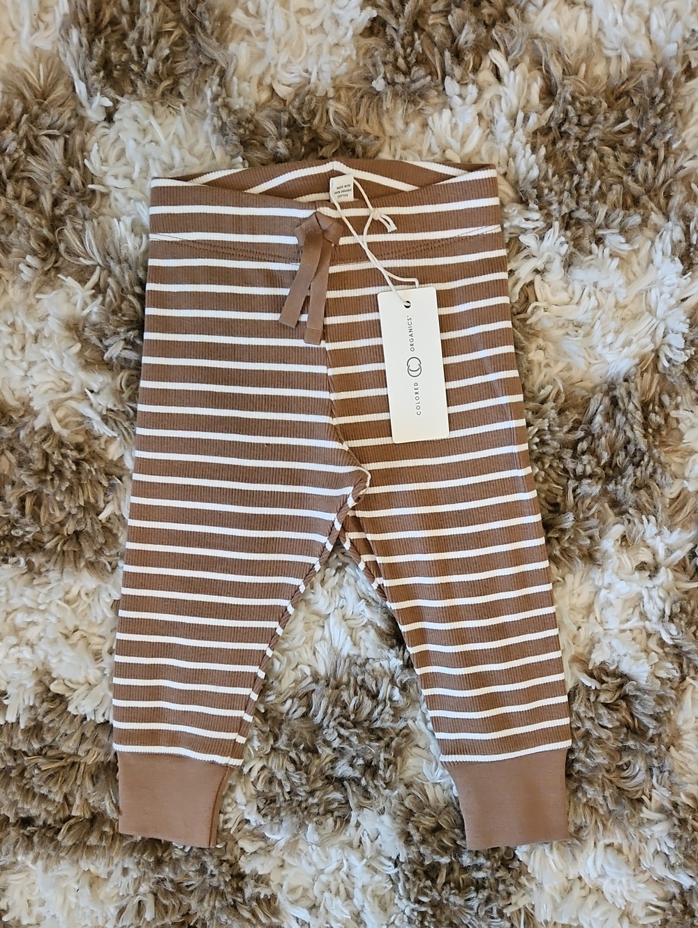 NWT Colored Organics Striped Pants | 6-12 Months